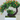 Plastic bonsai with fake flowers